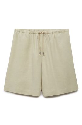 MANGO MANGO Wide Leg Bermuda Shorts