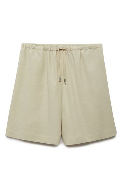 MANGO MANGO Wide Leg Bermuda Shorts