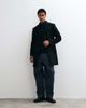Mango Mango wool mix classic tailored coat in black - 3