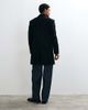 Mango Mango wool mix classic tailored coat in black - 4