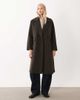 Mango Mango wool mix double breasted midi coat in brown plaid - 2