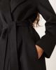 Mango Mango wool mix longline tie vest in black - 3
