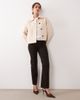 Mango Mango wool mix short jacket in ecru-NEUTRAL - 2