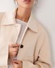 Mango Mango wool mix short jacket in ecru-NEUTRAL - 3
