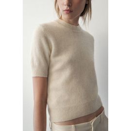 MANGO MANGO Wool Short Sleeved Sweater