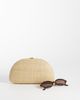 Mango Mango woven clutch bag in beige-Neutral - 2