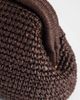 Mango Mango woven clutch purse in brown - 3