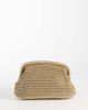 Mango Mango woven clutch purse in gold - 1
