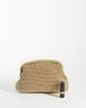 Mango Mango woven clutch purse in gold - 2