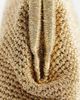 Mango Mango woven clutch purse in gold - 4