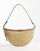 Mango Mango woven cross-body bag in beige-Neutral - 1