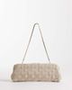 Mango Mango woven faux leather bag in oat-Neutral - 1
