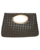 MANGO MANGO Woven Faux Leather Frame Clutch - 2