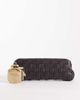 Mango Mango woven faux leather purse in chocolate-Brown - 2