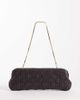 Mango Mango woven faux leather purse in chocolate-Brown - 3