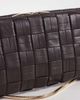 Mango Mango woven faux leather purse in chocolate-Brown - 4