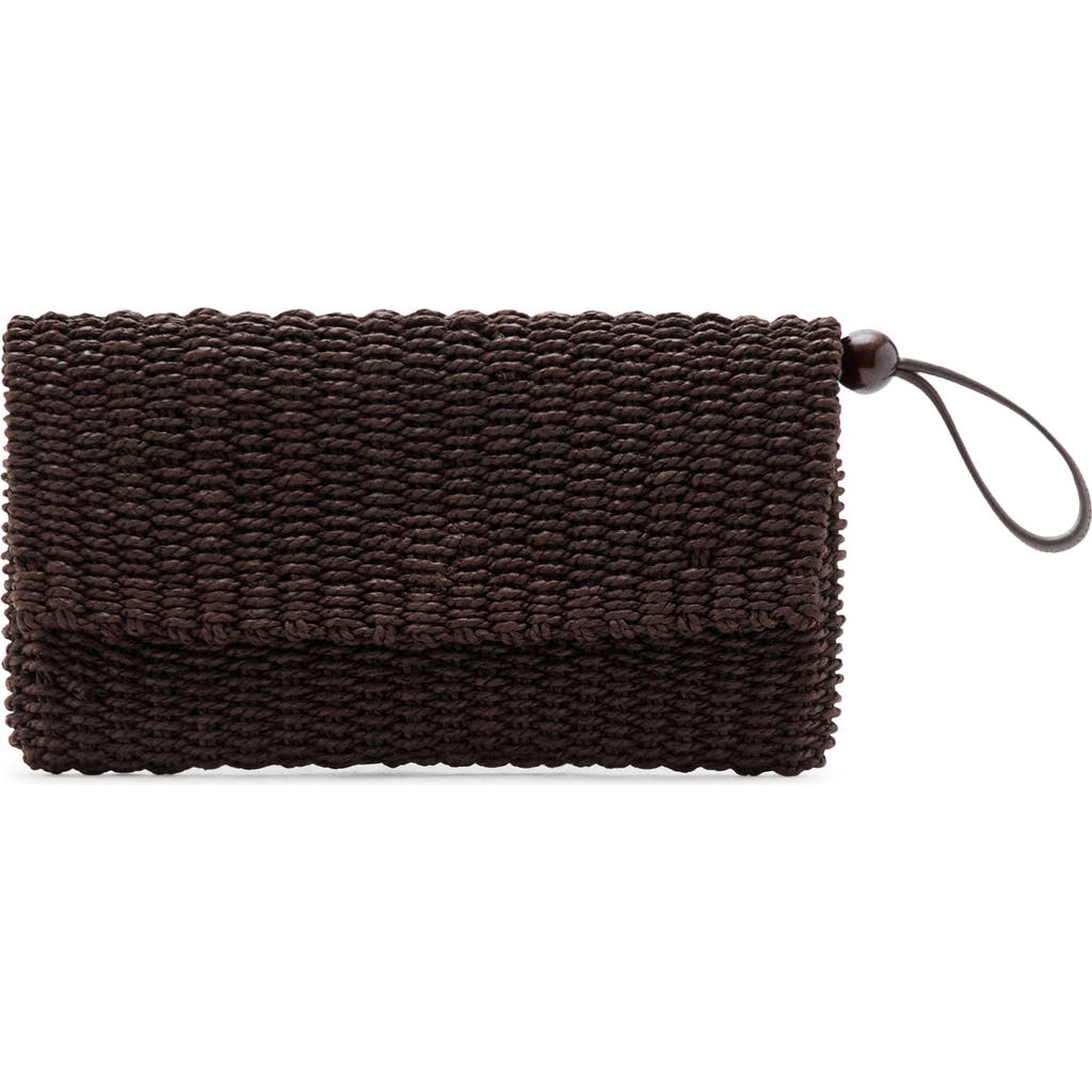 MANGO MANGO Woven Raffia Pouch