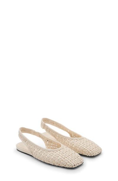 MANGO MANGO Woven Slingback Flat