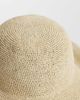 Mango Mango woven sun hat in beige-Neutral - 2