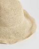Mango Mango woven sun hat in beige-Neutral - 3