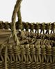 Mango Mango woven tote bag in khaki-Green - 3