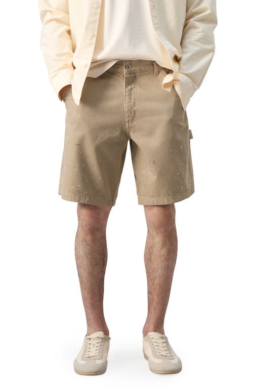 MANGO MANGO x Fantastic Man Paint Splatter Relaxed Fit Denim Bermuda Shorts