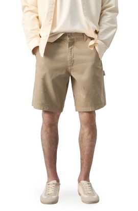 MANGO MANGO x Fantastic Man Paint Splatter Relaxed Fit Denim Bermuda Shorts