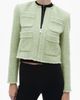 MANGO MANGO Zip-Up Tweed Jacket - 1