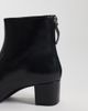 Mango Mango zip detail heeled ankle boots in black - 2