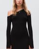 MANGO TEEN MANGO TEEN Asymmetric Cutout One-Shoulder Long Sleeve Dress - 3