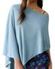 MANGO TEEN MANGO TEEN Asymmetric Metallic Knit Poncho - 1