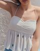 MANGO TEEN MANGO TEEN Beaded Detail Smocked Viscose Top - 4