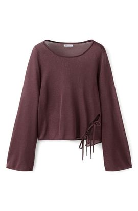 MANGO TEEN MANGO TEEN Bow Detail Boat Neck Sweater
