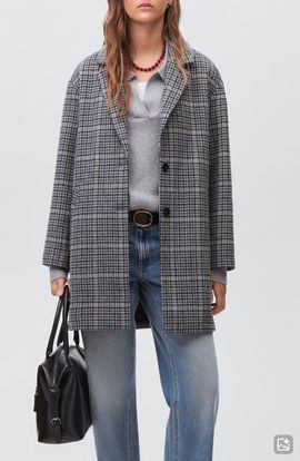 MANGO TEEN MANGO TEEN Check Longline Coat