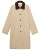 MANGO TEEN MANGO TEEN Corduroy Collar Trench Coat - 1