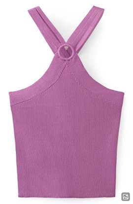 MANGO TEEN MANGO TEEN Cutout Knit Halter Top