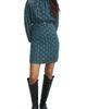 MANGO TEEN MANGO TEEN Cutout Long Sleeve Clip Dot Chiffon Dress - 1