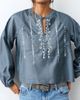 MANGO TEEN MANGO TEEN Embroidered Peasant Top - 1
