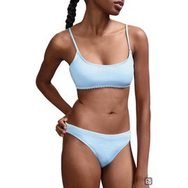 MANGO TEEN MANGO TEEN Embroidered Trim Smocked Two-Piece Swimsuit