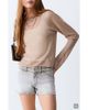MANGO TEEN MANGO TEEN Embroidered Waist Denim Mini Shorts - 1