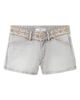 MANGO TEEN MANGO TEEN Embroidered Waist Denim Mini Shorts - 4