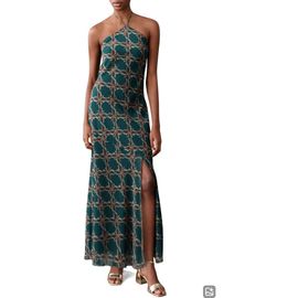 MANGO TEEN MANGO TEEN Floral Halter Maxi Dress