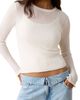 MANGO TEEN MANGO TEEN Foldover Low Rise Wide Leg Jeans - 3