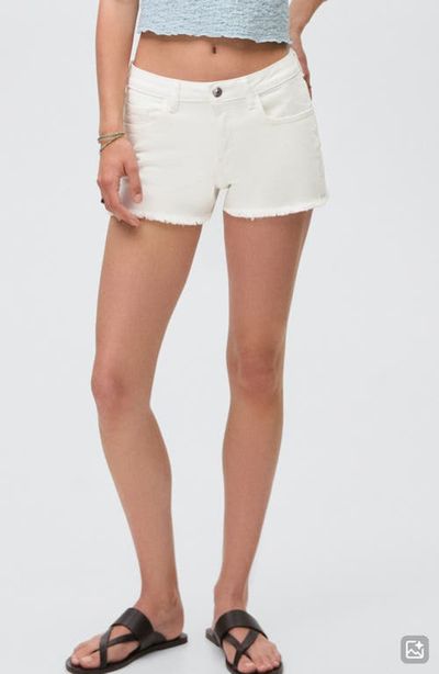 MANGO TEEN MANGO TEEN Fray Hem Low Rise Shorts