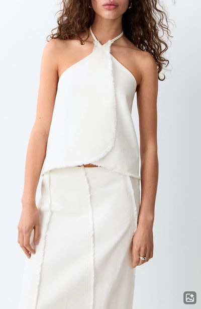 MANGO TEEN MANGO TEEN Frayed Double Breasted Cotton Shell