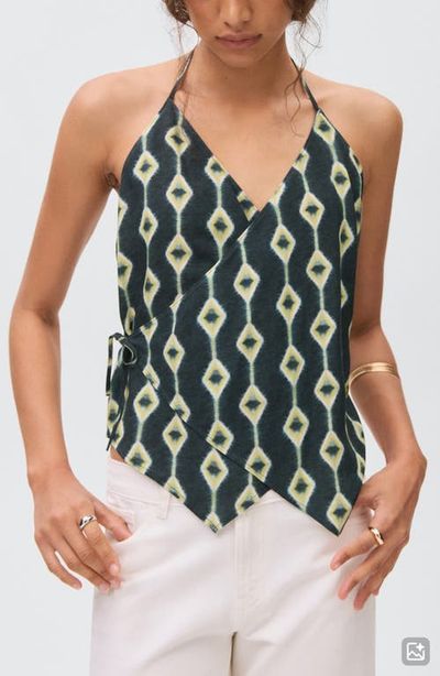 MANGO TEEN MANGO TEEN Halter Wrap Front Top