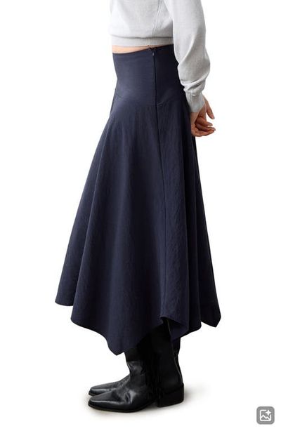 MANGO TEEN MANGO TEEN Handkerchief Hem Midi Skirt