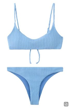 MANGO TEEN MANGO TEEN Jacquard Two-Piece Swimsuit