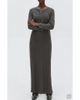 MANGO TEEN MANGO TEEN Long Sleeve Faux Wrap Maxi Dress - 1