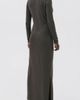 MANGO TEEN MANGO TEEN Long Sleeve Faux Wrap Maxi Dress - 2